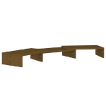 Supporto per Monitor Ambrato 80x24x10,5 cm Legno Massello Pino