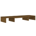 Supporto per Monitor Ambrato 80x24x10,5 cm Legno Massello Pino