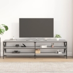 Mobile TV Grigio Sonoma 180x40x50 cm in Legno Multistrato