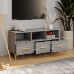 Mobile TV Grigio Sonoma 102x36x50 cm in Legno Multistrato