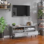 Mobile Porta TV Grigio Sonoma 100x34,5x44,5cm Legno Multistrato