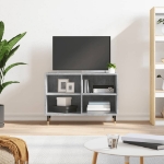 Mobile Porta TV Grigio Cemento 69,5x30x50 cm Legno Multistrato