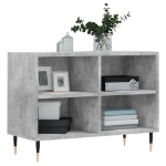 Mobile Porta TV Grigio Cemento 69,5x30x50 cm Legno Multistrato