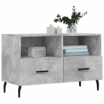 Mobile per TV Grigio Cemento 80x36x50 cm Legno Multistrato