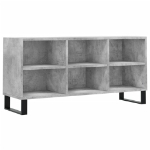 Mobile per TV Grigio Cemento 103,5x30x50 cm Legno Multistrato