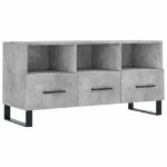 Mobile Porta TV Grigio Cemento 102x36x50 cm Legno Multistrato