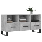 Mobile Porta TV Grigio Cemento 102x36x50 cm Legno Multistrato