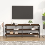 Mobile Porta TV Rovere Marrone 140x40x50cm in Legno Multistrato