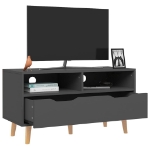 Mobile Porta TV Grigio 90x40x48,5 cm in Legno Multistrato