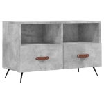 Mobile per TV Grigio Cemento 80x36x50 cm Legno Multistrato