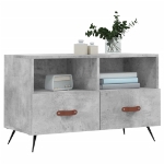 Mobile per TV Grigio Cemento 80x36x50 cm Legno Multistrato