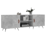 Mobile Porta TV Grigio Cemento 150x30x50cm in Legno Multistrato