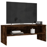 Mobile Porta TV Rovere Fumo 100x40x40 cm in Legno Multistrato