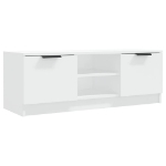 Mobile Porta TV Bianco 102x35x36,5 cm in Legno Multistrato