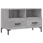 Mobile Porta TV Grigio Sonoma 80x36x50 cm in Legno Multistrato