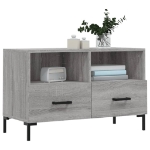 Mobile Porta TV Grigio Sonoma 80x36x50 cm in Legno Multistrato