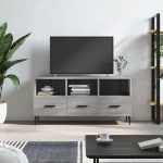 Mobile TV Grigio Sonoma 102x36x50 cm in Legno Multistrato