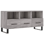 Mobile TV Grigio Sonoma 102x36x50 cm in Legno Multistrato