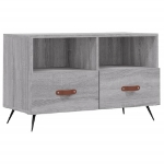 Mobile Porta TV Grigio Sonoma 80x36x50 cm in Legno Multistrato