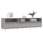 Mobile Porta TV Grigio Sonoma 150x30x44,5 cm Legno Multistrato