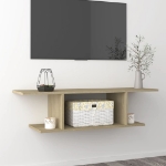 Mobile Porta TV a Parete Rovere Sonoma 103x30x26,5 cm