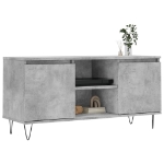 Mobile Porta TV Grigio Cemento 104x35x50cm in Legno Multistrato