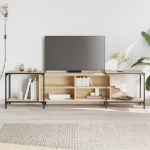 Mobile Porta TV Rovere Sonoma 203x37x50 cm in Legno Multistrato