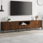 Mobile TV Cassetto Rovere Marrone 200x25x44cm Legno Multistrato