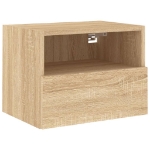 Mobile TV a Parete Rovere Sonoma 40x30x30 cm Legno Multistrato