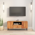 Mobile Porta TV 105x33x46 cm in Legno Massello di Acacia