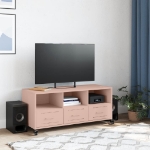 Mobile TV Rosa 100,5x39x43,5 cm in Acciaio