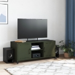 Mobile TV Verde Oliva 100,5x39x43,5 cm in Acciaio