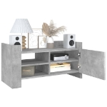 Mobile per TV Grigio Cemento 80x35x40 cm Legno Multistrato