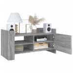 Mobile Porta TV Grigio Sonoma 80x35x40 cm in Legno Multistrato