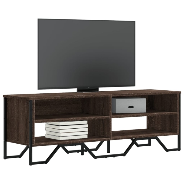 Mobile Porta TV Rovere Marrone 122x34x41cm in Legno Multistrato