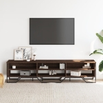 Mobile Porta TV Rovere Marrone 180x34x41cm in Legno Multistrato