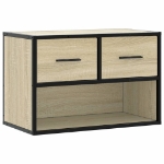 Mobile TV Rovere Sonoma 60x31x39,5cm Legno Multistrato Metallo