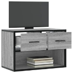 Mobile TV Grigio Sonoma 60x31x39,5cm in Truciolato e Metallo