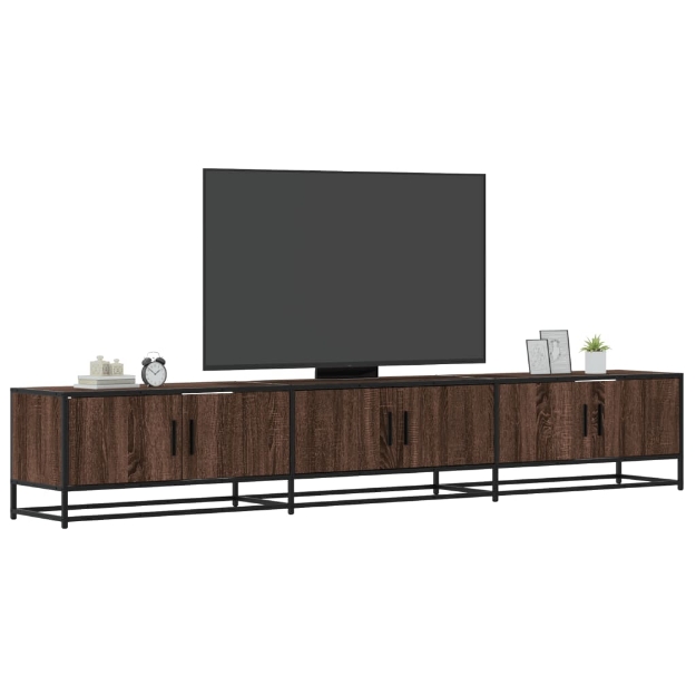 Mobile TV Rovere Marrone 240x35x41 cm in Legno Multistrato