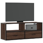 Mobile TV Rovere Marrone 100x31x39,5 cm in Truciolato e Metallo