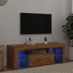 Mobile Porta TV con LED Artigianale 200x25x44 cm Multistrato