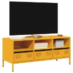 Mobile TV Giallo Senape 101,5x39x43,5 cm in Acciaio