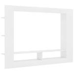 Mobile Porta TV Bianco 152x22x113 cm in Legno Multistrato