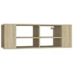 Mobile TV da Parete Rovere Sonoma 102x35x35cm Legno Multistrato