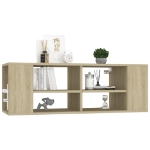 Mobile TV da Parete Rovere Sonoma 102x35x35cm Legno Multistrato