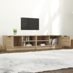 Mobili TV 2 pz Rovere Sonoma 80x35x36,5 cm in Legno Multistrato