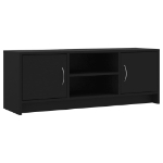 Mobile Porta TV Nero 102x30x37,5 cm in Legno Multistrato