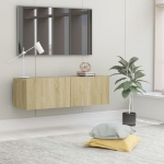 Mobile Porta TV Rovere Sonoma 100x30x30 cm in Legno Multistrato