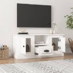 Mobile Porta TV Bianco 100x35,5x45 cm in Legno Multistrato