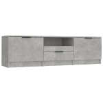 Mobile per TV Grigio Cemento 140x35x40cm Legno Multistrato